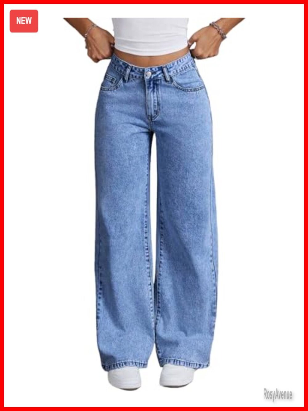 Women's Low Waisted Baggy Boyfriend Wide Leg Loose Fit Denim Jeans Y2k
